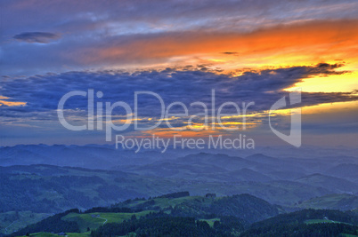 Abend im Appenzeller Land