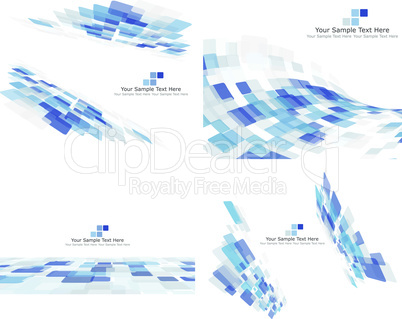 Set of 4 Checkered Background