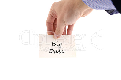 Big data text concept