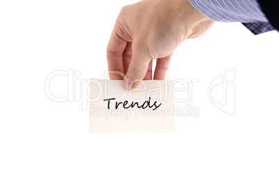 Trends text concept