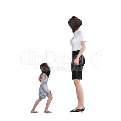 Mother Daughter Interaction of Rebellious Child