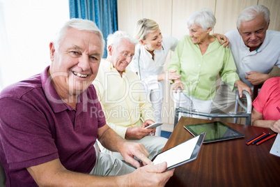 Seniors using technology