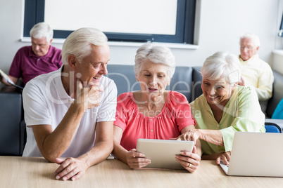 Seniors using technology