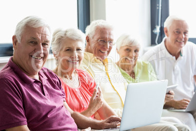 Seniors using technology