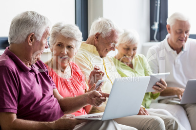 Seniors using technology