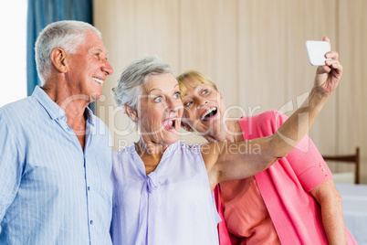 Seniors taking a selfie