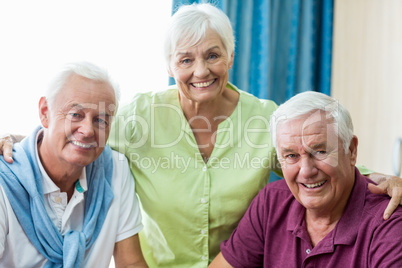 Seniors smiling at camera