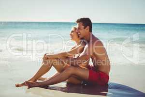 Couple having fun on beach