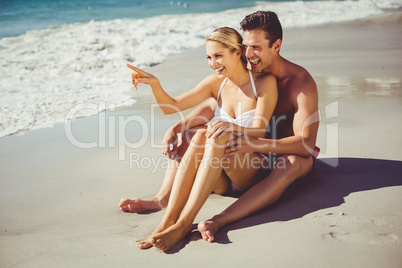 Couple having fun on beach