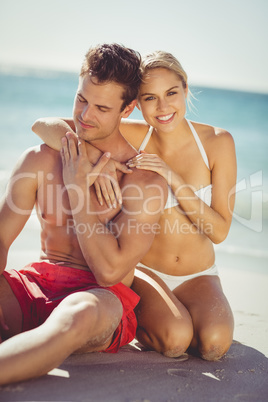 Couple having fun on beach