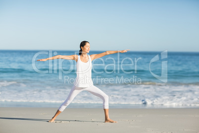 Young woman doing yoga