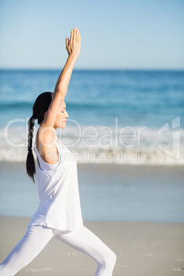 Young woman doing yoga