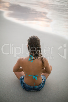 Woman performing yoga