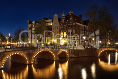 Keizersgracht bei Nacht