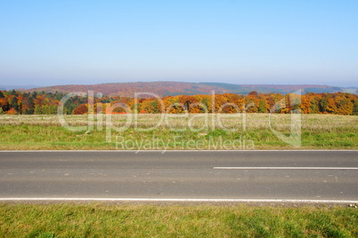 Wald, Feld und Strasse