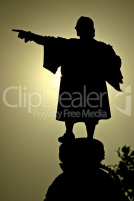 Sculture from great traveler Christopher Columbus