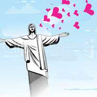 Brazil love God vector
