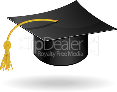 Graduation student hat cap vector icon symbol of education