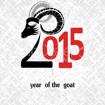 Chinese symbol vector goat 2015 year illustration image design.