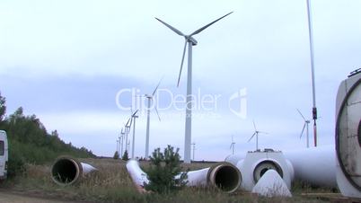 Windräder und Windradteile