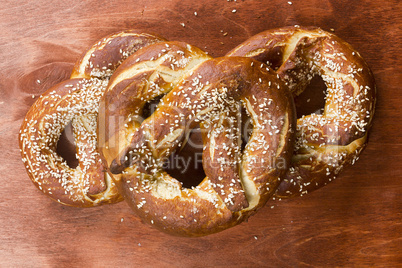 German salty pretzel