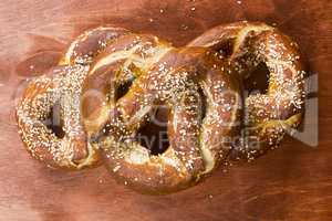 German salty pretzel