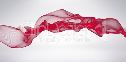 Composite image of red design