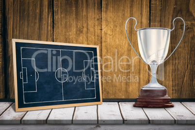 Composite image of focus on a trophy