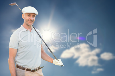 Man holding a golf club