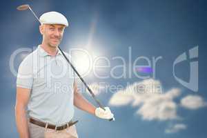Man holding a golf club