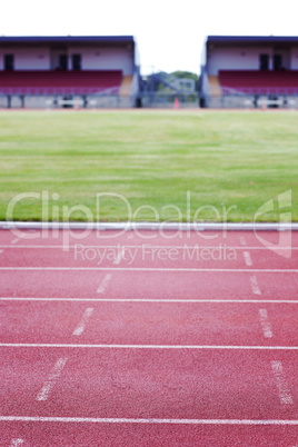 View of a running track