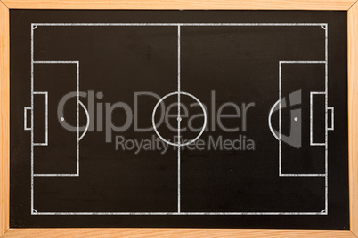 Digital image of soccer field plan