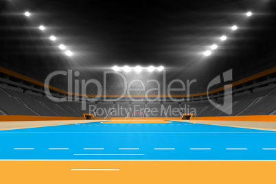 Composite image of handball field