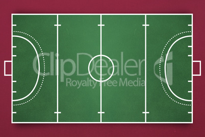 Composite image of sport field plan