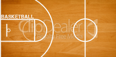 Basketball message written in white