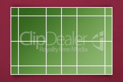 Composite image of tennis field plan