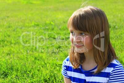 portrait of the girl with smile