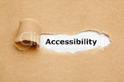 Accessibility Torn Paper Concept