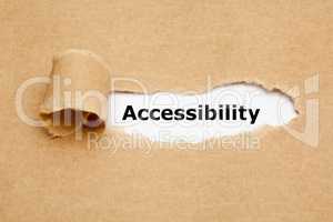 Accessibility Torn Paper Concept