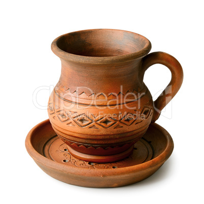 Beautiful ceramic cup and saucer
