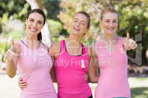 Portrait of young volunteer women smiling