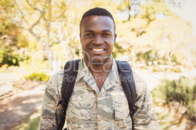 Portrait of man posing for the camera