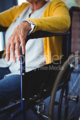 Close-up of a hand of a senior woman