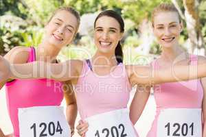 Portrait of young athlete women posing