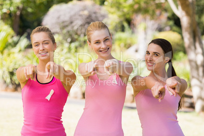 Portrait of young volunteer women smiling