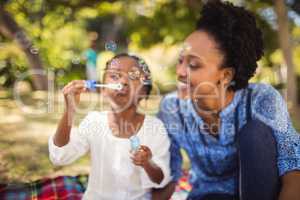 Happy family having fun