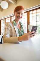 Woman using a smartphone