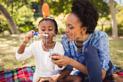 Happy family having fun