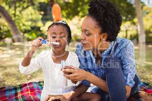 Happy family having fun