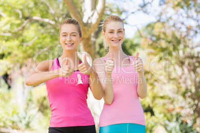 Portrait of young volunteer women smiling